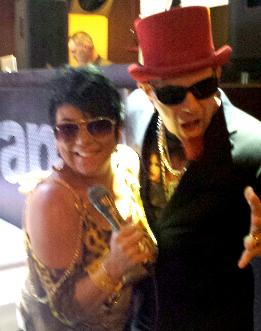 Floyd con Barbara Alonso en Miami